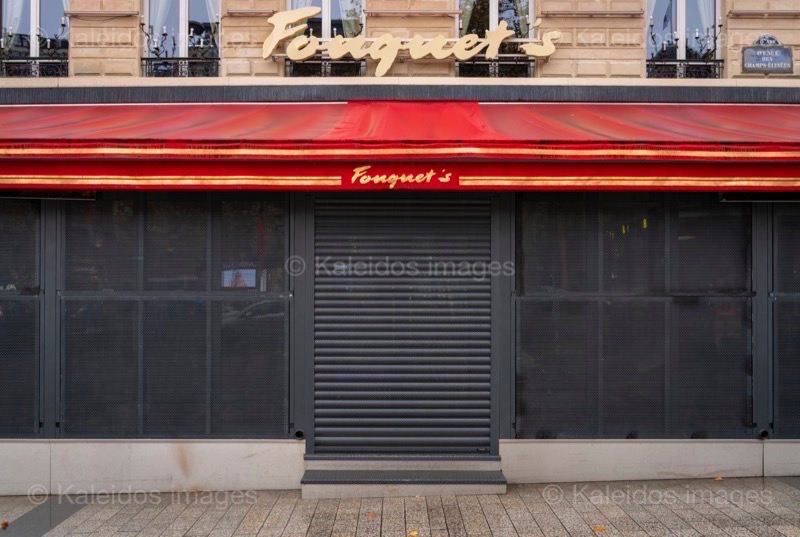 2020;Brasseries;Champs Elysees;Champs-Élysées;Confinement;Corona;Covid;Covid-19;Fouquet;Fouquet's;Hiver;Kaleidos;Kaleidos images;Paris 8;Restaurants;Tarek Charara